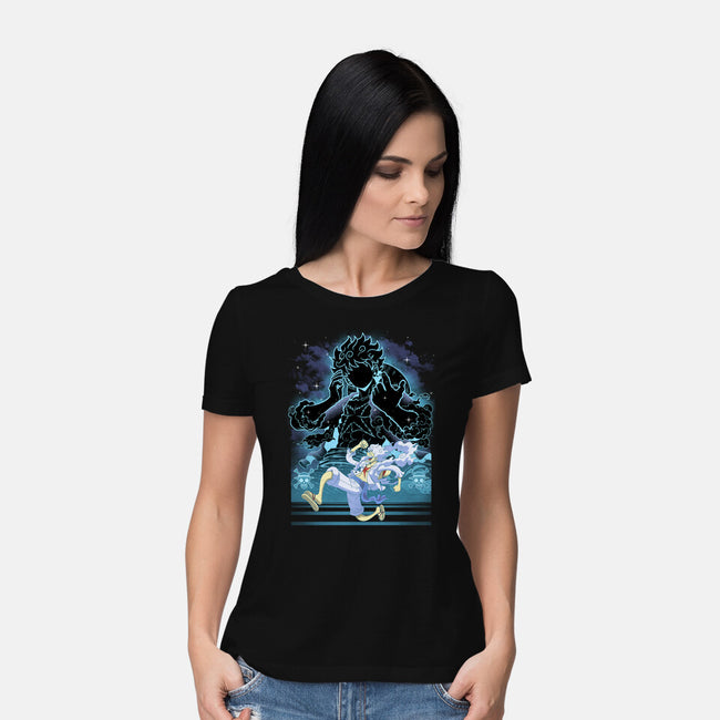Straw Hat Captain Shadow-Womens-Basic-Tee-Astrobot Invention