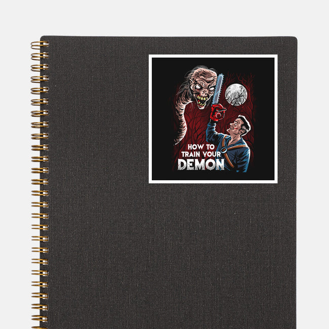 How To Train Your Demon-None-Glossy-Sticker-zascanauta