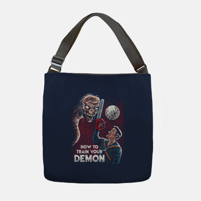 How To Train Your Demon-None-Adjustable Tote-Bag-zascanauta