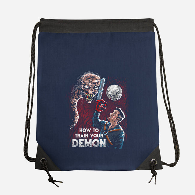 How To Train Your Demon-None-Drawstring-Bag-zascanauta