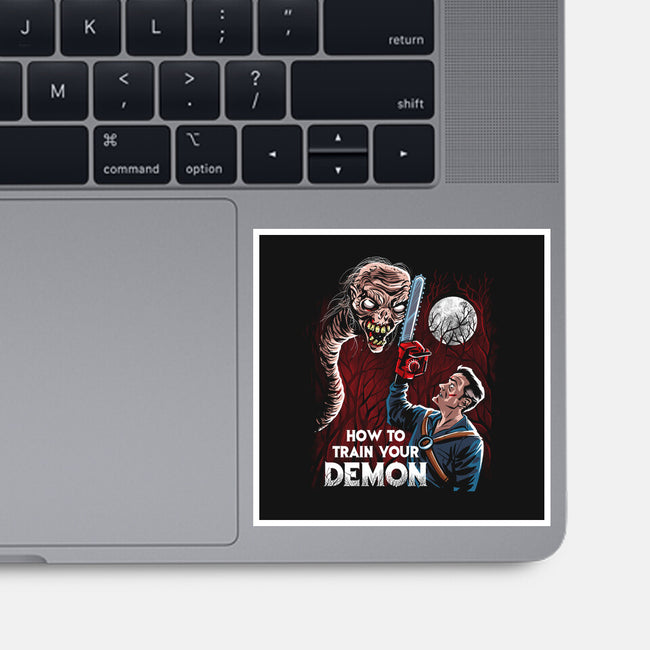 How To Train Your Demon-None-Glossy-Sticker-zascanauta