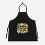 Spooky Patch Monsters-Unisex-Kitchen-Apron-NMdesign
