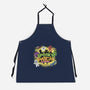 Spooky Patch Monsters-Unisex-Kitchen-Apron-NMdesign