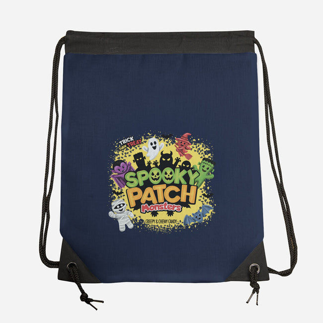 Spooky Patch Monsters-None-Drawstring-Bag-NMdesign