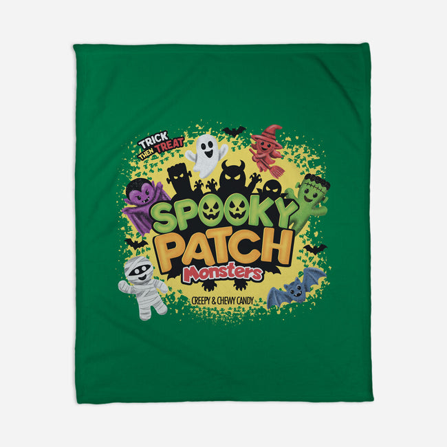 Spooky Patch Monsters-None-Fleece-Blanket-NMdesign