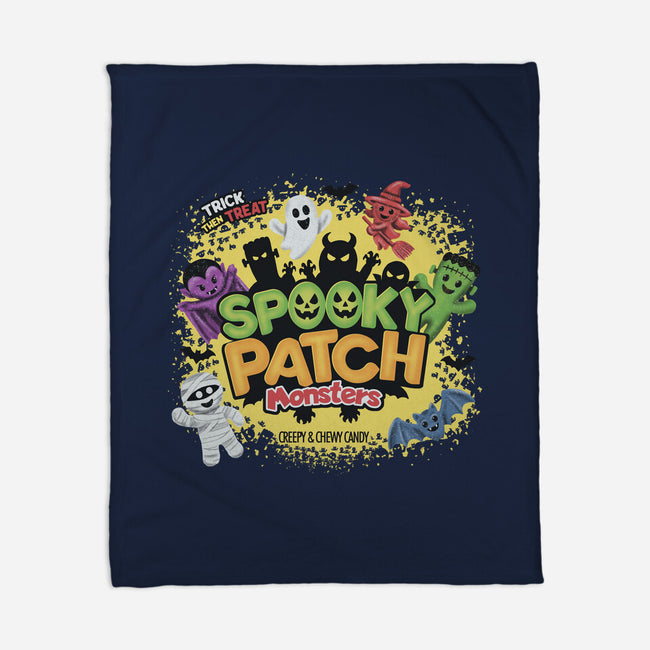 Spooky Patch Monsters-None-Fleece-Blanket-NMdesign