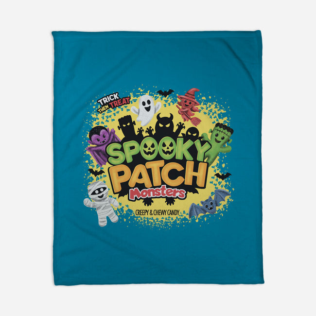 Spooky Patch Monsters-None-Fleece-Blanket-NMdesign