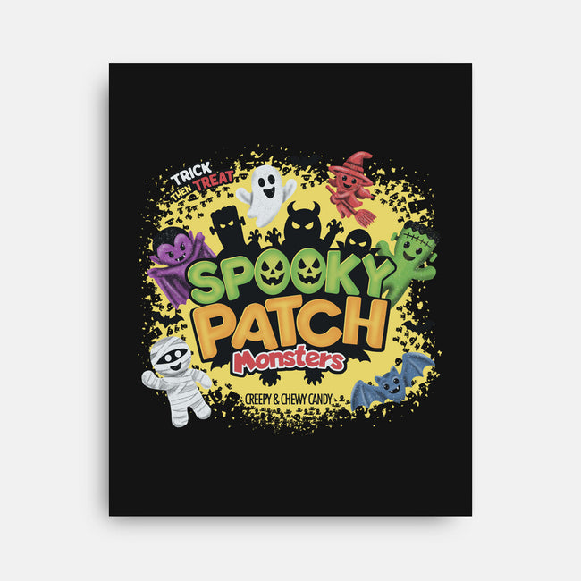 Spooky Patch Monsters-None-Stretched-Canvas-NMdesign