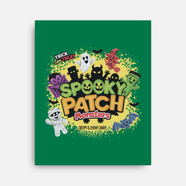 Spooky Patch Monsters-None-Stretched-Canvas-NMdesign