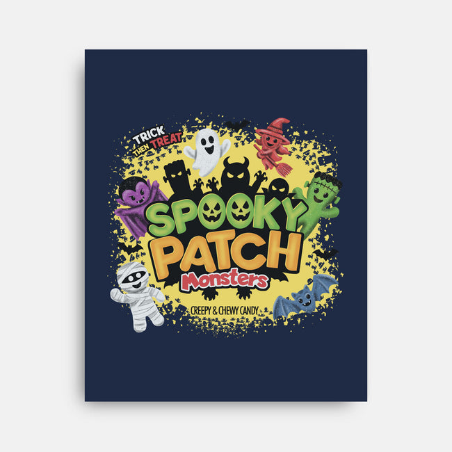 Spooky Patch Monsters-None-Stretched-Canvas-NMdesign