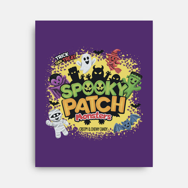 Spooky Patch Monsters-None-Stretched-Canvas-NMdesign