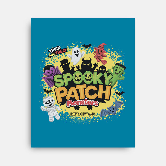 Spooky Patch Monsters-None-Stretched-Canvas-NMdesign