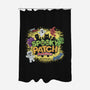 Spooky Patch Monsters-None-Polyester-Shower Curtain-NMdesign