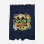 Spooky Patch Monsters-None-Polyester-Shower Curtain-NMdesign