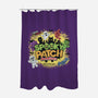 Spooky Patch Monsters-None-Polyester-Shower Curtain-NMdesign
