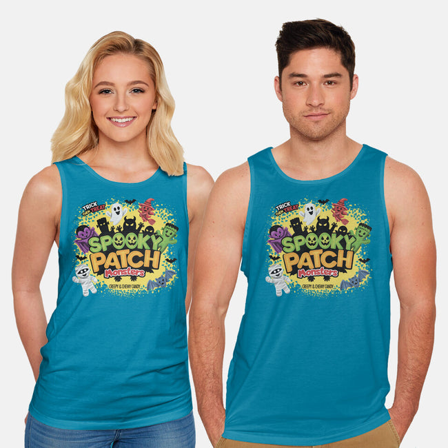 Spooky Patch Monsters-Unisex-Basic-Tank-NMdesign