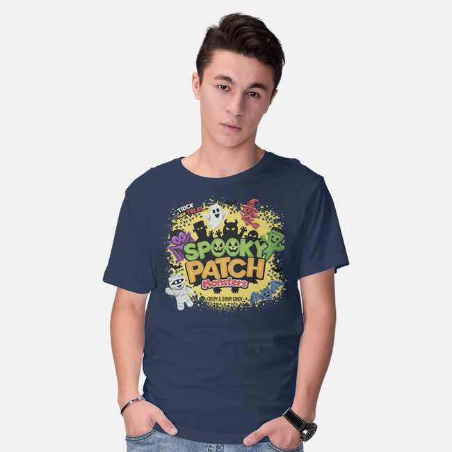 Spooky Patch Monsters-Mens-Basic-Tee-NMdesign