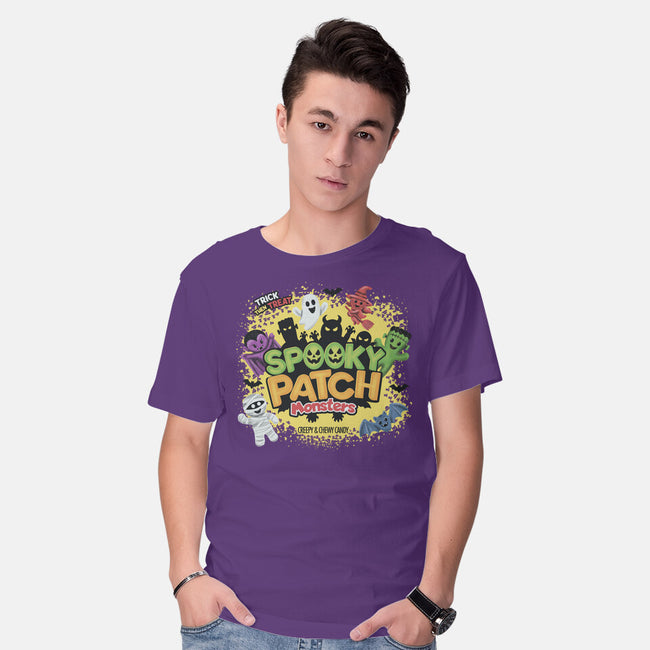Spooky Patch Monsters-Mens-Basic-Tee-NMdesign