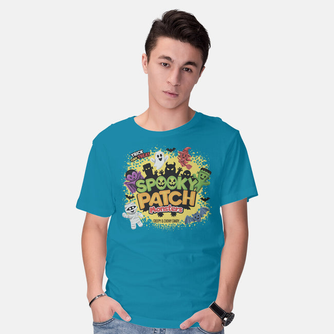 Spooky Patch Monsters-Mens-Basic-Tee-NMdesign