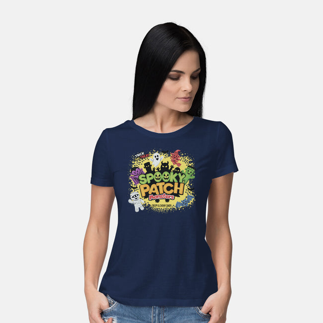 Spooky Patch Monsters-Womens-Basic-Tee-NMdesign