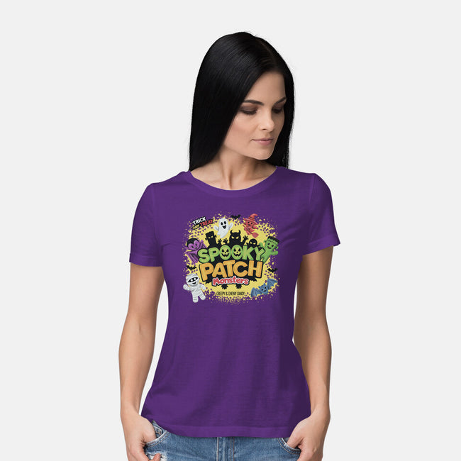 Spooky Patch Monsters-Womens-Basic-Tee-NMdesign