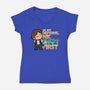 A Smuggler's Defense-Womens-V-Neck-Tee-Boggs Nicolas