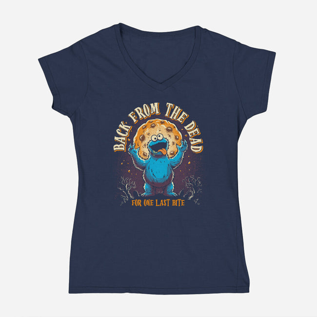 For One Last Bite-Womens-V-Neck-Tee-OPIPPI