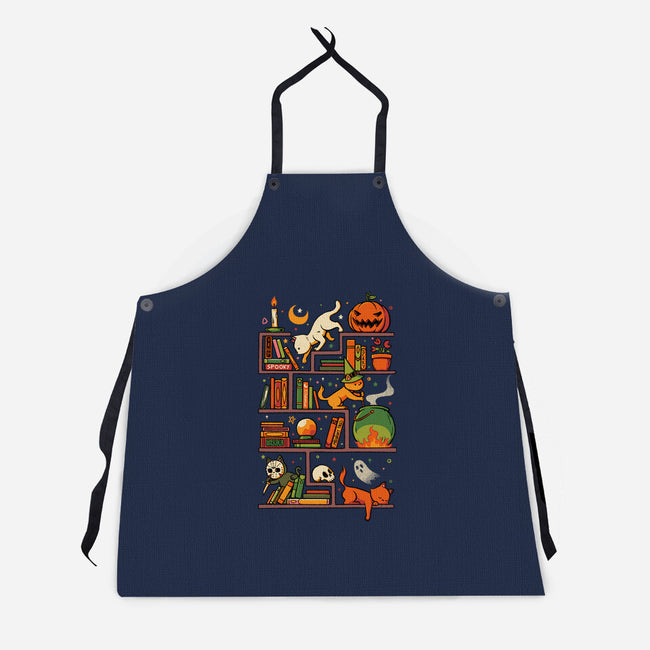Bookstore Halloween-Unisex-Kitchen-Apron-tobefonseca