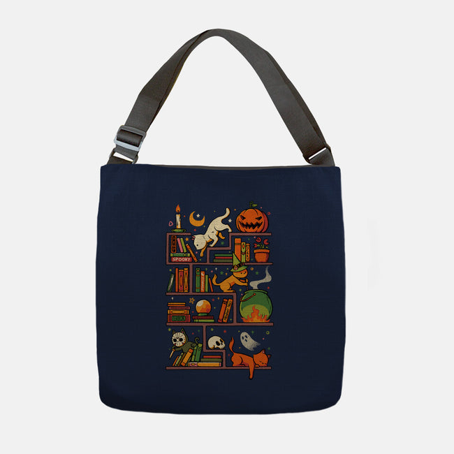 Bookstore Halloween-None-Adjustable Tote-Bag-tobefonseca
