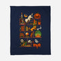 Bookstore Halloween-None-Fleece-Blanket-tobefonseca