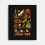 Bookstore Halloween-None-Stretched-Canvas-tobefonseca