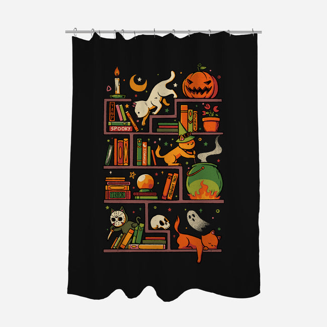 Bookstore Halloween-None-Polyester-Shower Curtain-tobefonseca