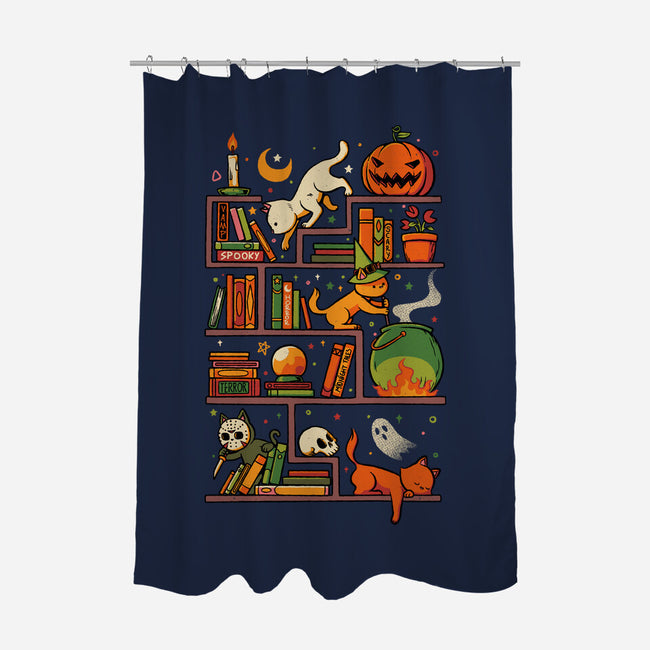 Bookstore Halloween-None-Polyester-Shower Curtain-tobefonseca