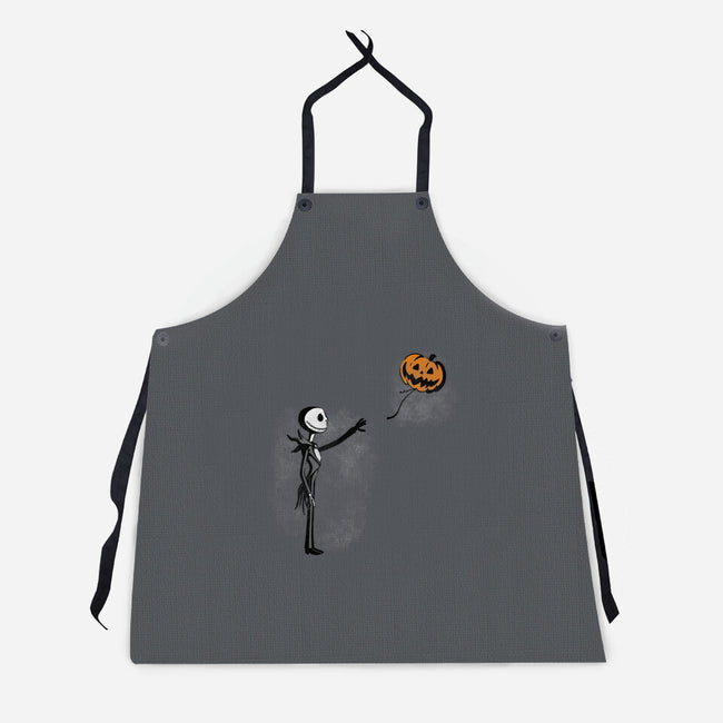 Jack With Pumpkin-Unisex-Kitchen-Apron-Barbadifuoco