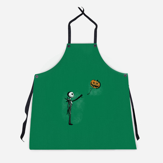Jack With Pumpkin-Unisex-Kitchen-Apron-Barbadifuoco