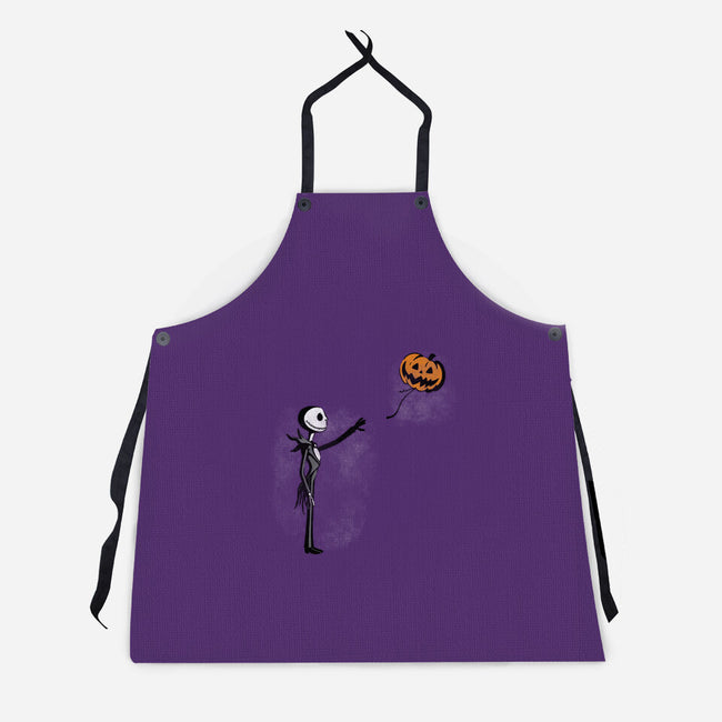 Jack With Pumpkin-Unisex-Kitchen-Apron-Barbadifuoco