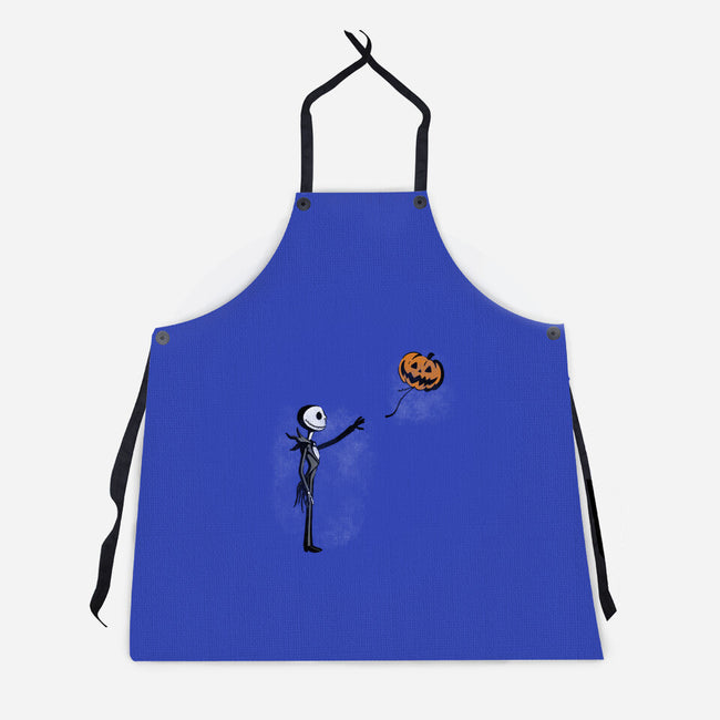 Jack With Pumpkin-Unisex-Kitchen-Apron-Barbadifuoco