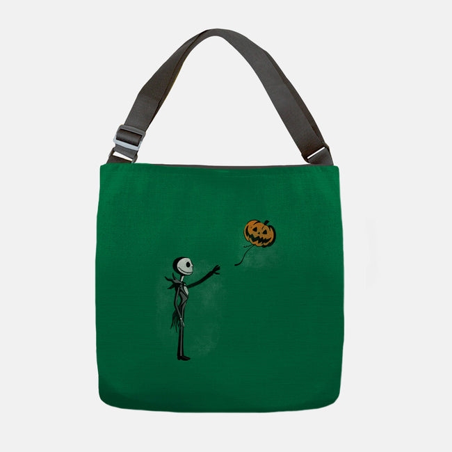 Jack With Pumpkin-None-Adjustable Tote-Bag-Barbadifuoco