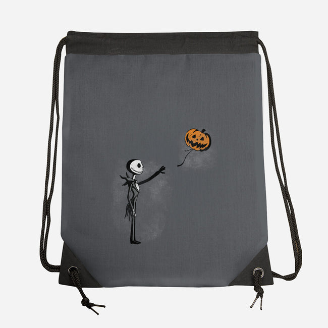 Jack With Pumpkin-None-Drawstring-Bag-Barbadifuoco