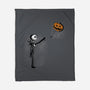Jack With Pumpkin-None-Fleece-Blanket-Barbadifuoco