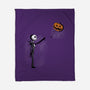 Jack With Pumpkin-None-Fleece-Blanket-Barbadifuoco