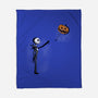Jack With Pumpkin-None-Fleece-Blanket-Barbadifuoco