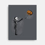 Jack With Pumpkin-None-Stretched-Canvas-Barbadifuoco