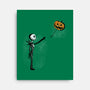 Jack With Pumpkin-None-Stretched-Canvas-Barbadifuoco