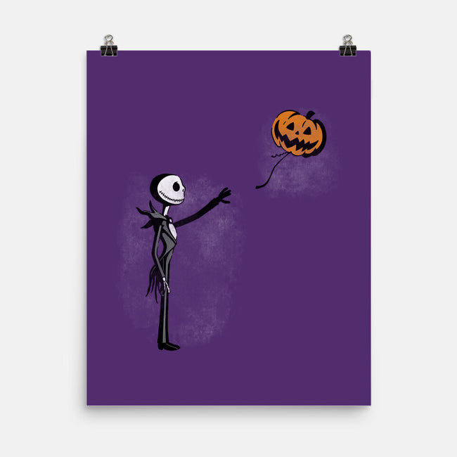 Jack With Pumpkin-None-Matte-Poster-Barbadifuoco