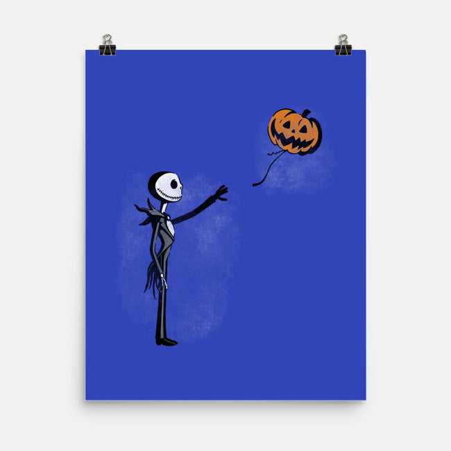 Jack With Pumpkin-None-Matte-Poster-Barbadifuoco