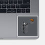 Jack With Pumpkin-None-Glossy-Sticker-Barbadifuoco