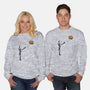 Jack With Pumpkin-Unisex-Crew Neck-Sweatshirt-Barbadifuoco