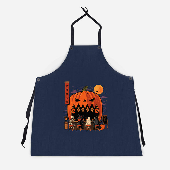 Pumpkin Spice Station-Unisex-Kitchen-Apron-erion_designs