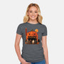 Pumpkin Spice Station-Womens-Fitted-Tee-erion_designs